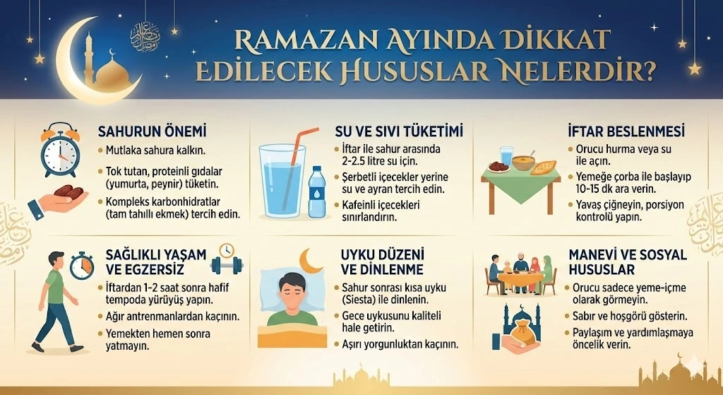 Ramazan Ayında Dikkat Edilecek Hususlar Nelerdir